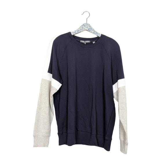 Slate & Stone Navy Colorblock Raglan Sweatshirt - Picture 1 of 6